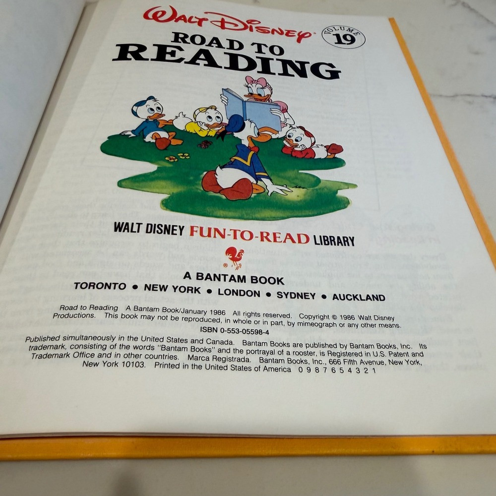 Walt Disney Fun-ToRead Library Vol 19 Road to Reading Parents Guide 1986 Vintage - Picture 6 of 6